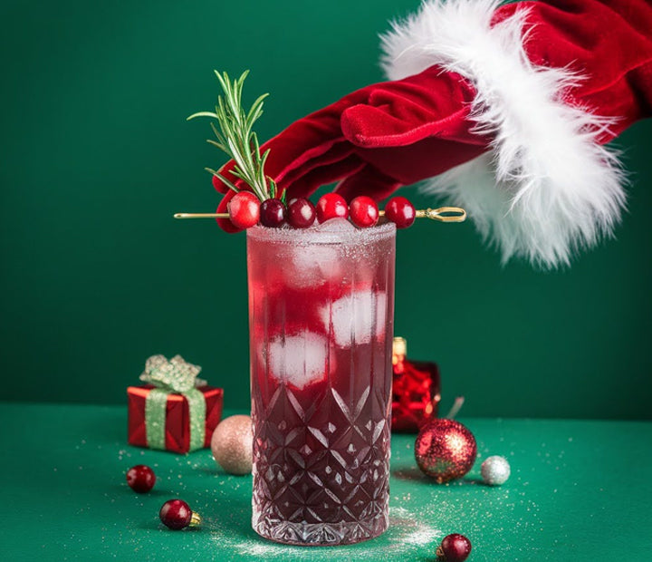 Christmas Cranberry Collins